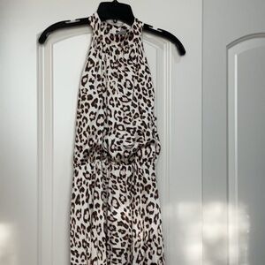 H&M Animal Print Sleeveless Maxi Dress
